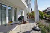 Hochwertige 2 ZKB Wohnung mit Terrasse, kleinem Garten & TG-Stellplatz in der Panoramastraße - Terrasse 2. Ansicht
