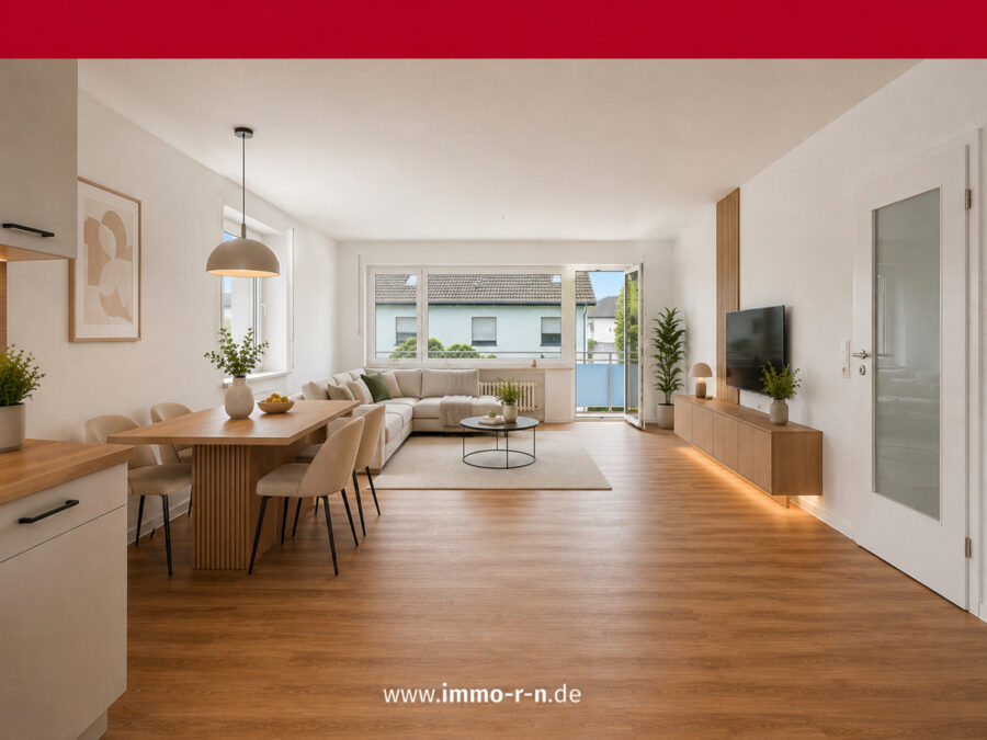 Frisch sanierte & geräumige 4 ZKB Wohnung mit großem Balkon in bevorzugter Wohnlage von Hockenheim, 68766 Hockenheim, Etagenwohnung
