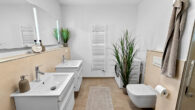 Wohnen mit Komfort – barrierefreie 3 ZKB mit EBK, Balkon & TG-Stellplatz nahe Weinheimer Marktplatz - Badezimmer