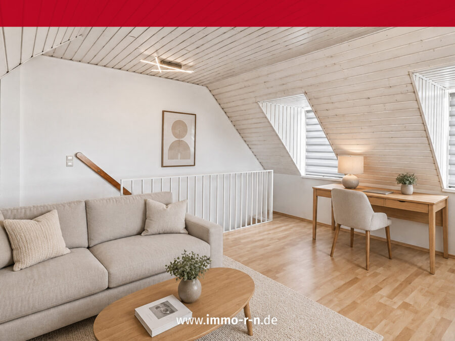 Besonderes Wohngefühl: 3 ZKB Maisonettewohnung mit Dachstudio, 2 Balkonen & TG-Stellplatz, 76684 Östringen, Maisonettewohnung